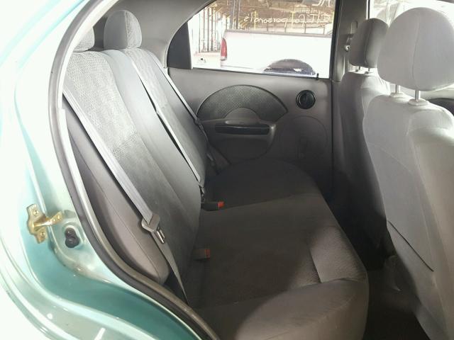 KL1TD52605B317022 - 2005 CHEVROLET AVEO BASE Թիրկույզ լուսանկար 6