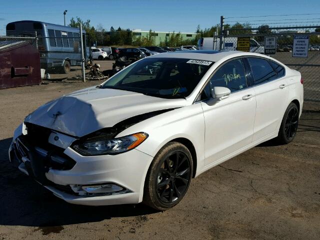 3FA6P0H74HR288534 - 2017 FORD FUSION SE WHITE photo 2