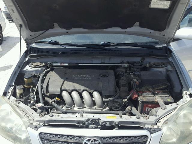 2T1BY32E95C357024 - 2005 TOYOTA COROLLA XR 银色 照片 7