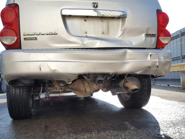 1D8HB582X6F129029 - 2006 DODGE DURANGO LI SILVER photo 9