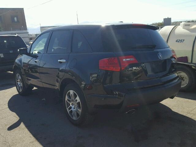 2HNYD28278H525888 - 2008 ACURA MDX BLACK photo 3