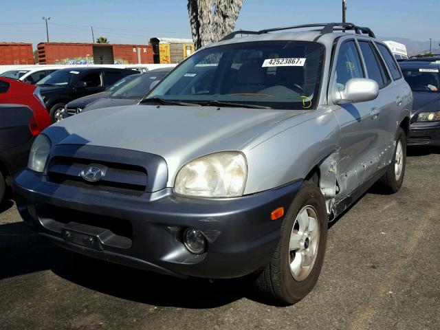 KM8SC13D15U869450 - 2005 HYUNDAI SANTA FE SILVER photo 2