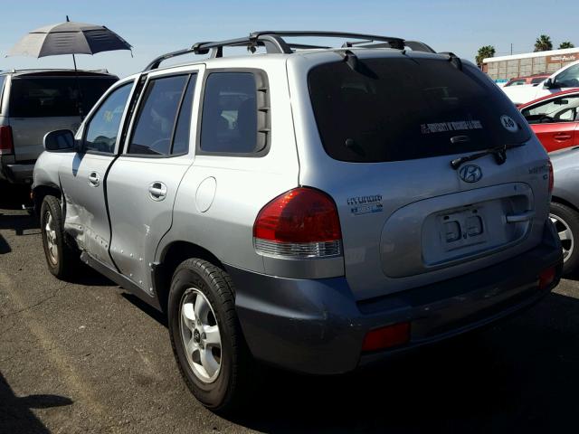 KM8SC13D15U869450 - 2005 HYUNDAI SANTA FE SILVER photo 3