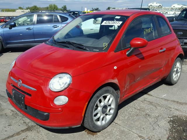 3C3CFFAR0DT511426 - 2013 FIAT 500 RED photo 2