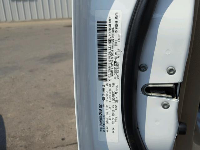 3C6UR5FL5DG594468 - 2013 RAM 2500 LARAM WHITE photo 10