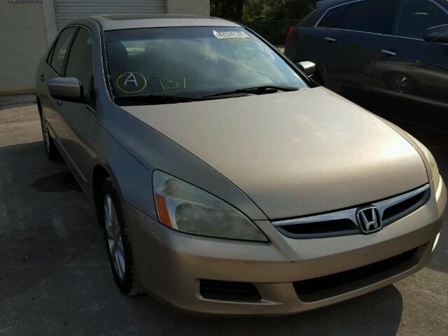 1HGCM665X6A067359 - 2006 HONDA ACCORD BEIGE photo 1