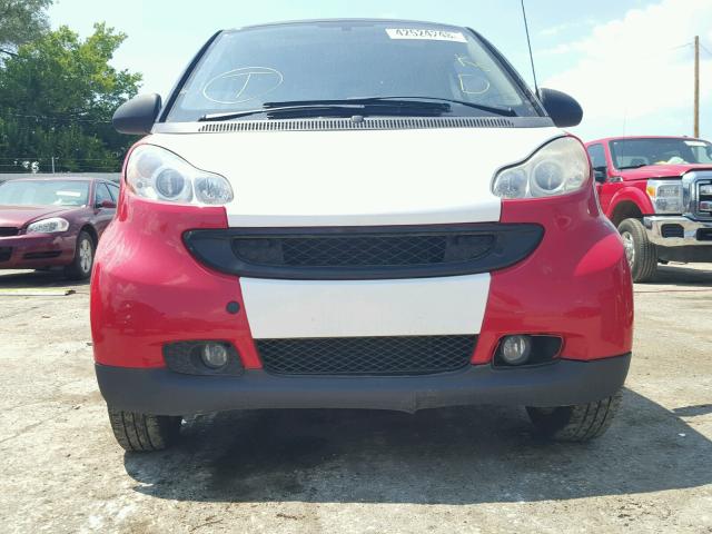 WMEEJ31X99K290533 - 2009 SMART FORTWO PUR RED photo 9