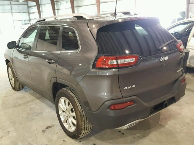 1C4PJMDS1HW565557 - 2017 JEEP CHEROKEE L GRAY photo 3