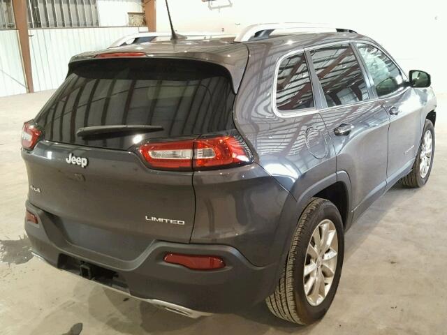 1C4PJMDS1HW565557 - 2017 JEEP CHEROKEE L GRAY photo 4