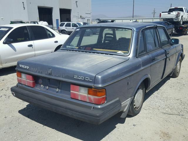 YV1AX8848H1255369 - 1987 VOLVO 244 DL BLUE photo 4