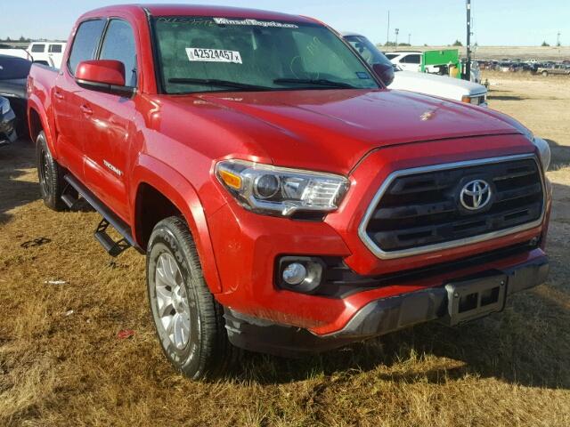 3TMAZ5CN7GM001118 - 2016 TOYOTA TACOMA DOU RED photo 1