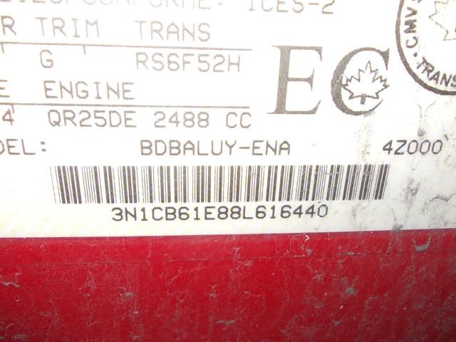 3N1CB61E88L616440 - 2008 NISSAN SENTRA SE- RED photo 9