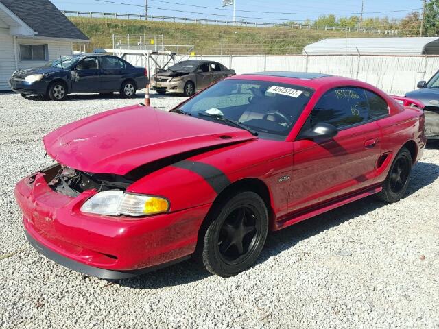 1FALP42X0TF133083 - 1996 FORD MUSTANG GT RED photo 2