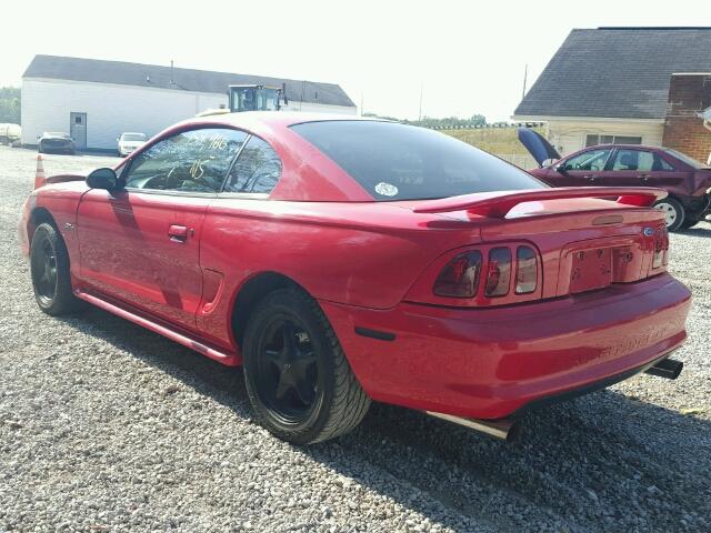 1FALP42X0TF133083 - 1996 FORD MUSTANG GT RED photo 3