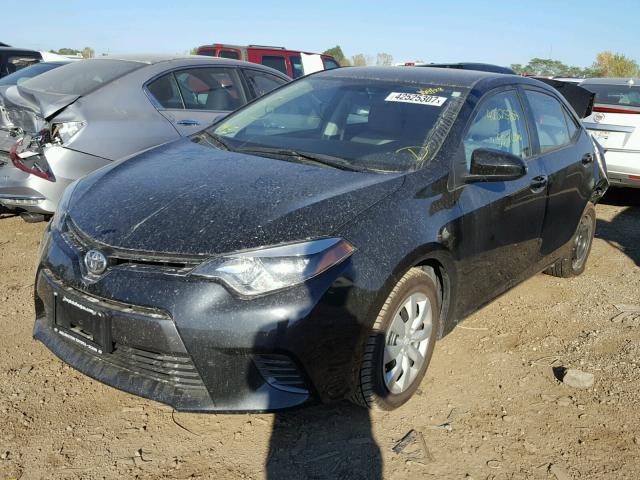 5YFBURHE2GP414334 - 2016 TOYOTA COROLLA BLACK photo 2