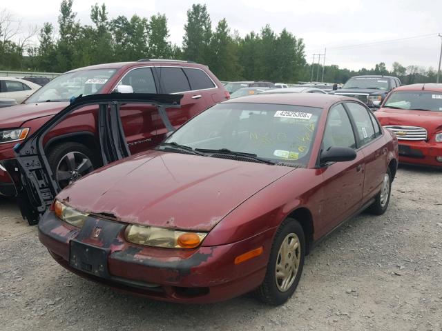 1G8ZF5282YZ251335 - 2000 SATURN SL MAROON photo 2