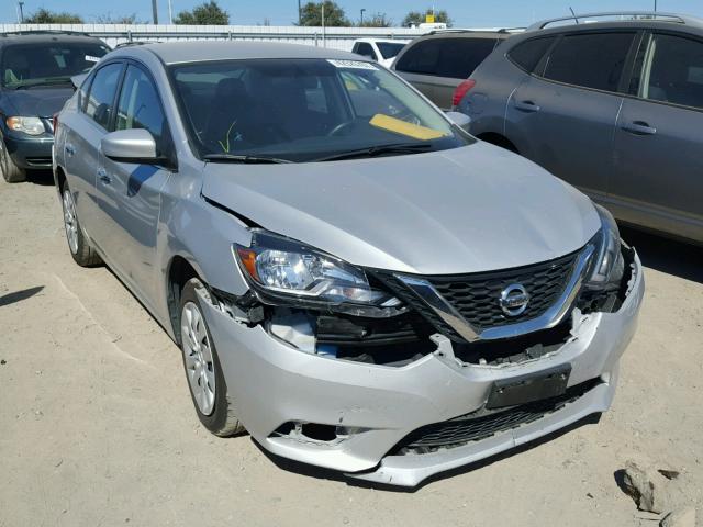 3N1AB7AP7GL661446 - 2016 NISSAN SENTRA S SILVER photo 1