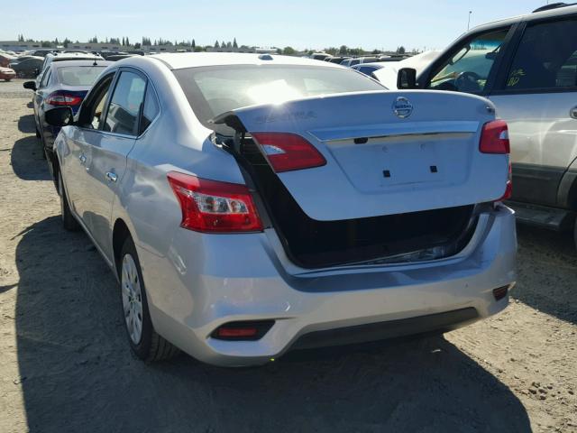 3N1AB7AP7GL661446 - 2016 NISSAN SENTRA S SILVER photo 3