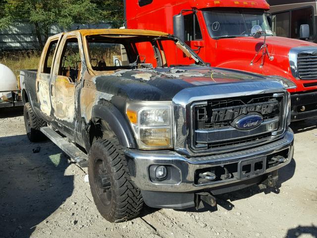 1FT8W3BT4EEA70217 - 2014 FORD F350 SUPER BLACK photo 1