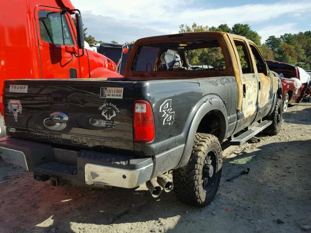 1FT8W3BT4EEA70217 - 2014 FORD F350 SUPER BLACK photo 4