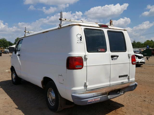 2B7HB21Y0SK534033 - 1995 DODGE RAM VAN B2 WHITE photo 3