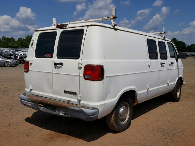 2B7HB21Y0SK534033 - 1995 DODGE RAM VAN B2 WHITE photo 4