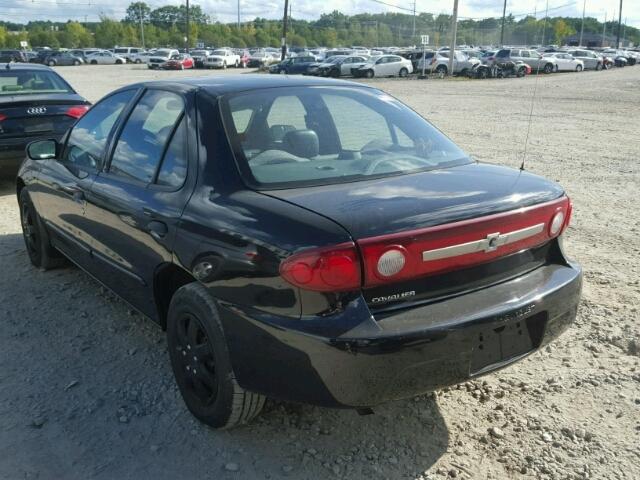 1G1JC52F447171009 - 2004 CHEVROLET CAVALIER BLACK photo 3