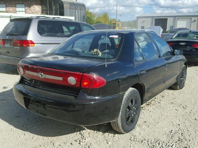 1G1JC52F447171009 - 2004 CHEVROLET CAVALIER BLACK photo 4