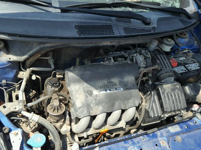 JHMGD37647S004161 - 2007 HONDA FIT S BLUE photo 7