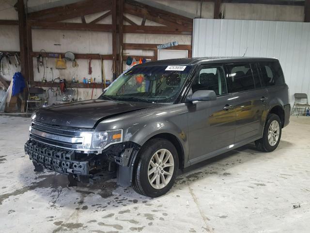 2FMGK5B8XHBA11196 - 2017 FORD FLEX SE GRAY photo 2