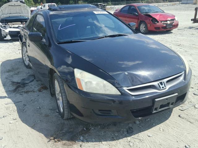 1HGCM827X6A005589 - 2006 HONDA ACCORD EX BLACK photo 1