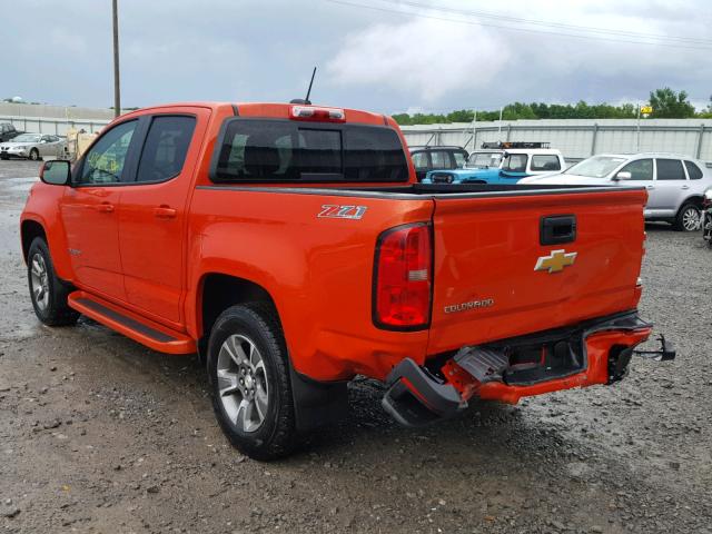 1GCGTDE3XG1269630 - 2016 CHEVROLET COLORADO Z ORANGE photo 3