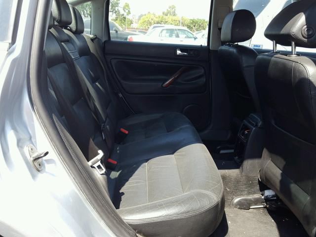 WVWRH63B33P397621 - 2003 VOLKSWAGEN PASSAT GLX SILVER photo 6