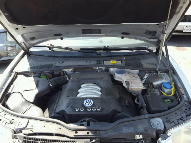 WVWRH63B33P397621 - 2003 VOLKSWAGEN PASSAT GLX SILVER photo 7