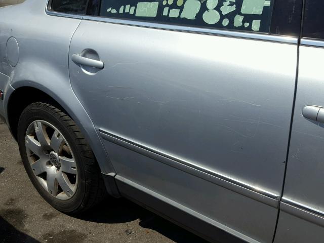 WVWRH63B33P397621 - 2003 VOLKSWAGEN PASSAT GLX SILVER photo 9