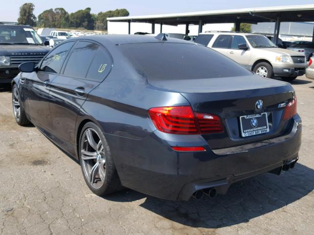 WBSFV9C5XED593737 - 2014 BMW M5 GRAY photo 3