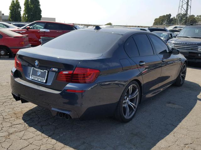 WBSFV9C5XED593737 - 2014 BMW M5 GRAY photo 4