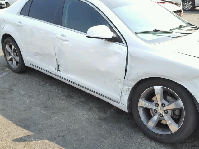 1G1ZC5EU2BF380751 - 2011 CHEVROLET MALIBU 1LT თეთრი ფოტო 9