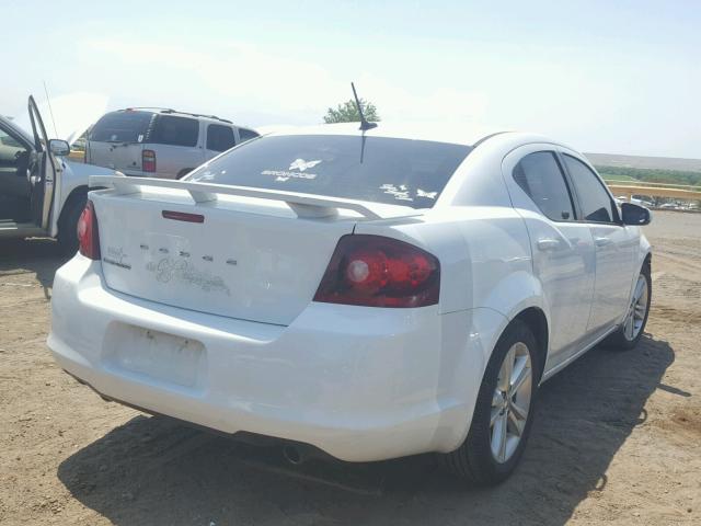 1B3BD1FG8BN621906 - 2011 DODGE AVENGER MA WHITE photo 4