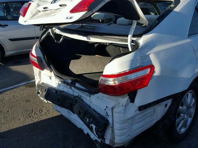 4T4BE46K99R067603 - 2009 TOYOTA CAMRY BASE WHITE photo 9