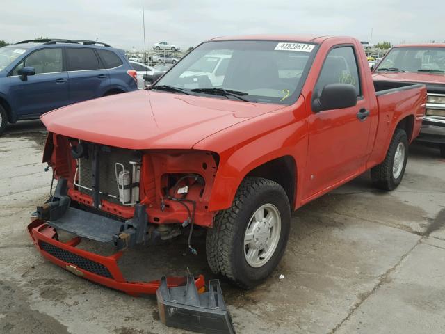 1GCCS148X68142444 - 2006 CHEVROLET COLORADO RED photo 2