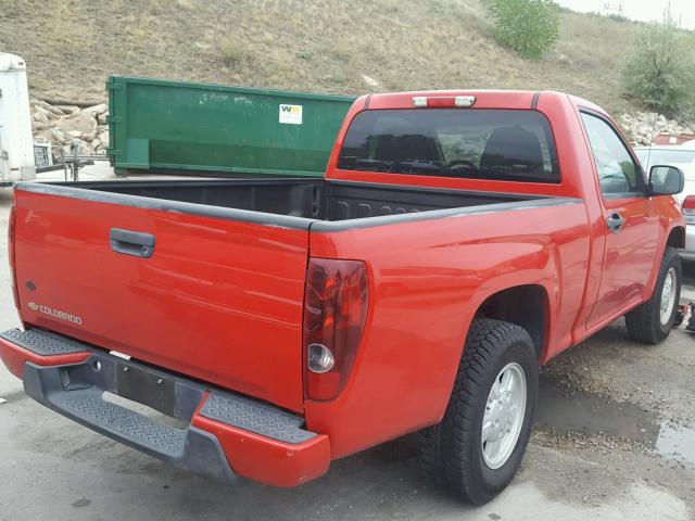 1GCCS148X68142444 - 2006 CHEVROLET COLORADO RED photo 4