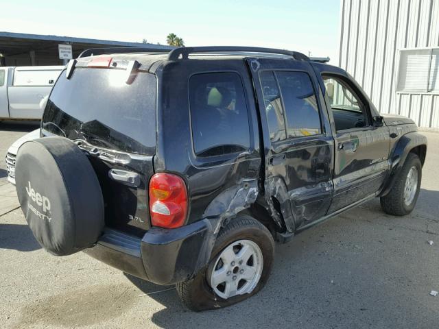 1J4GL58K32W278572 - 2002 JEEP LIBERTY LI BLACK photo 4