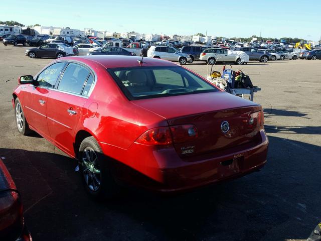 1G4HD57207U162219 - 2007 BUICK LUCERNE RED photo 3