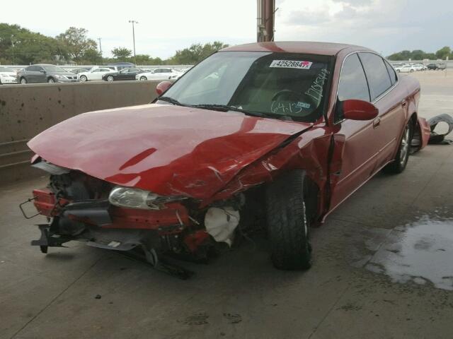 1G3NF52E4XC301762 - 1999 OLDSMOBILE ALERO GLS RED photo 2