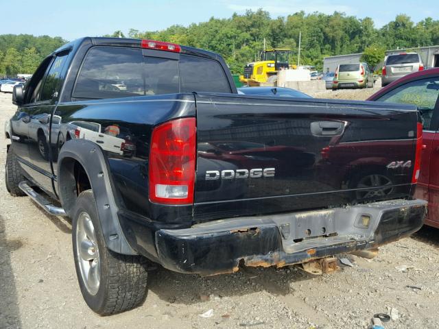 1D3HU18Z42J197498 - 2002 DODGE RAM 1500 BLACK photo 3