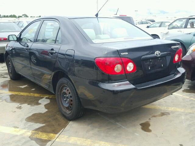 1NXBR32E36Z750207 - 2006 TOYOTA COROLLA BLACK photo 3