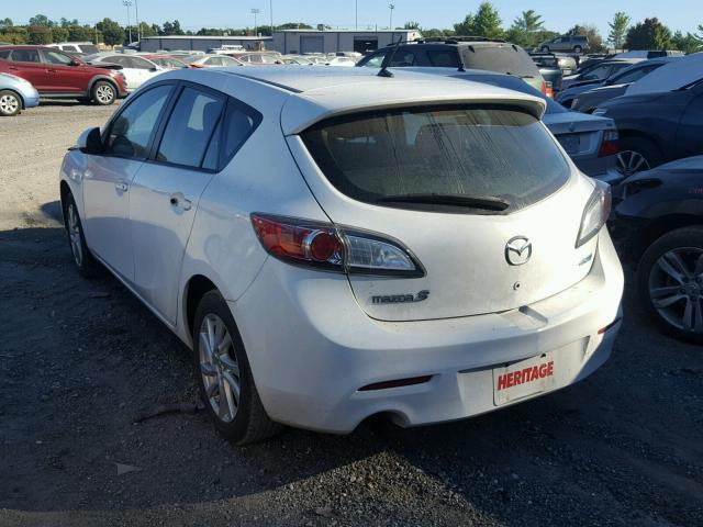 JM1BL1L88C1660812 - 2012 MAZDA 3 I WHITE photo 3