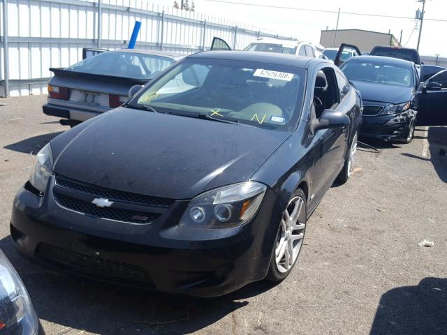 1G1AP18X697285176 - 2009 CHEVROLET COBALT SS BLACK photo 2