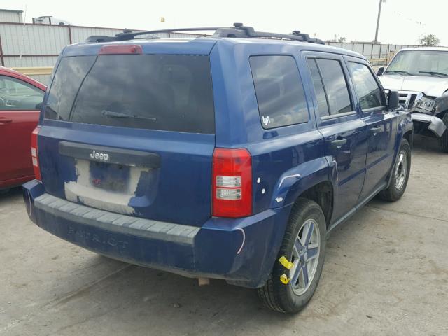 1J8FT28B59D113900 - 2009 JEEP PATRIOT SP BLUE photo 4